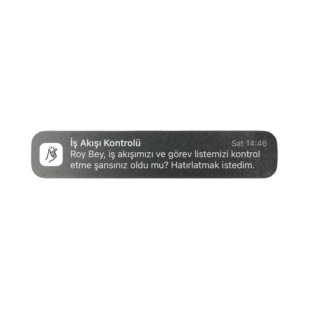 Pall push notification — a reminder when a job is waiting